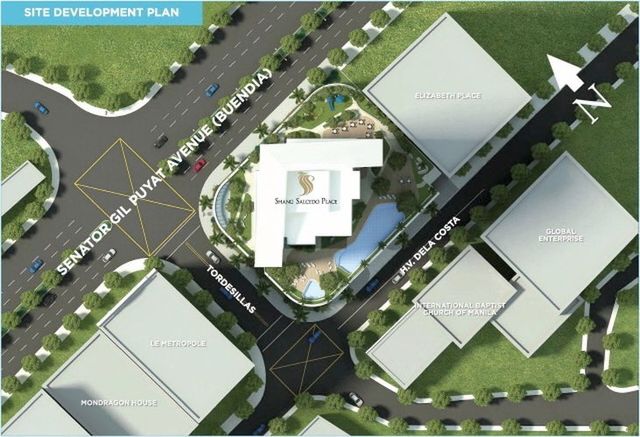 Site development plan of the surrounding streets