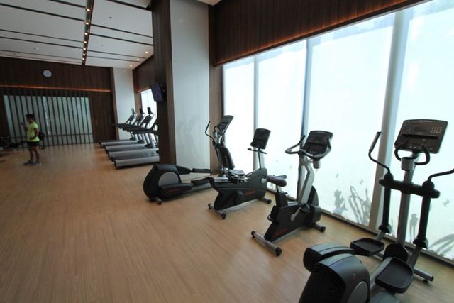 Gym with cross trainers